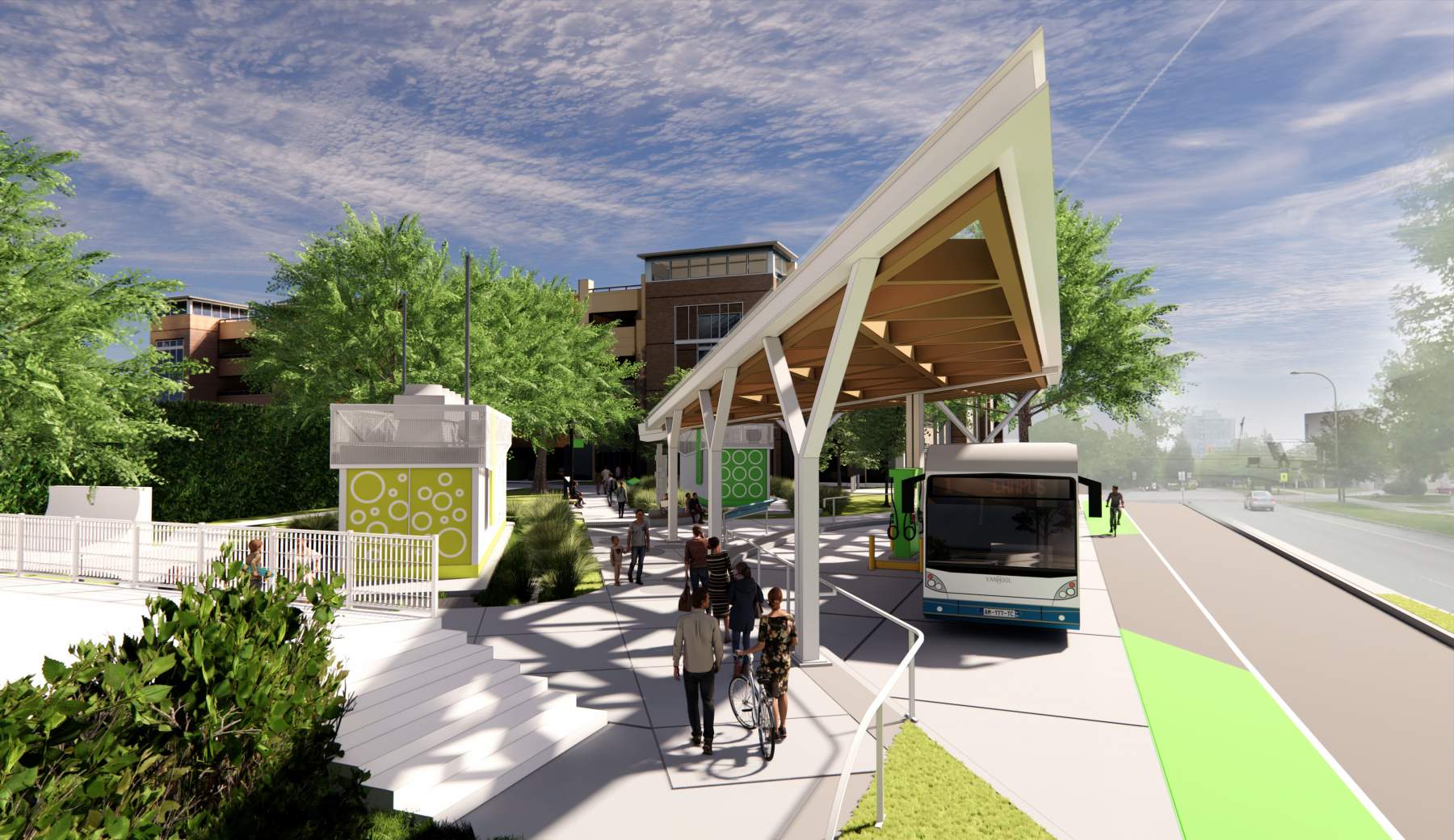 Model of the new proposed hydrogen fuelling station. Photo courtesy of UBC.